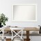 Amanti Art Non-Beveled Wood Wall Mirror, Craftsman White Frame